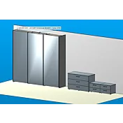 armadio e gruppo carta da zucchero