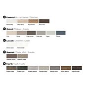 Set moderno comò e comodini Noce moro e Grigio seta