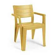 Set di 6 sedie da esterno, 62x79x59 h cm, color Verde, Rosso e Giallo