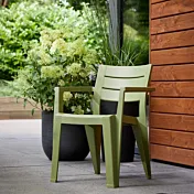 Set di 6 sedie da esterno, 62x79x59 h cm, color Verde, Rosso e Giallo