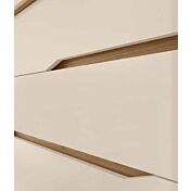 Set 2 comodini e comò, finitura Noce biondo e Orzo