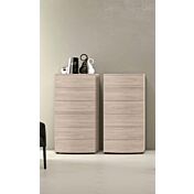 Settimino 6 cassetti con guide ammortizzate, finitura Olmo natura