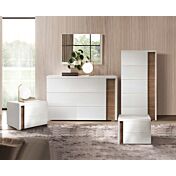 Set Noce naturale e Noce bianco, design moderno