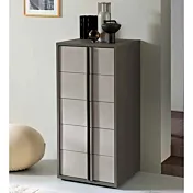 Settimino a 5 cassetti, Grigio Londra e Calce Zenzero Shop