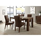 Tavolo allungabile cognac