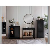 Composizione scandinava per l'ingresso in finitura grigio antracite