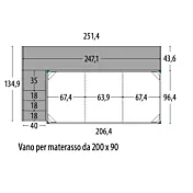 soppalco con armadio e scaletta