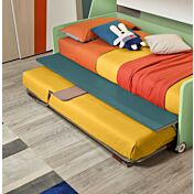 Letto a soppalco con passerella a 3 posti letto Moretti Compact, Flora e Pavone