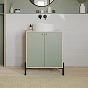 mobile sottolavabo verde