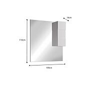 Mobile da bagno a terra 3 cassetti, finitura Bianco lucido