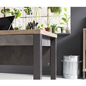 Ufficio completo Industry in finitura Rovere e Grigio smoke