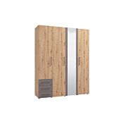 Armadio Rovere e Grigio