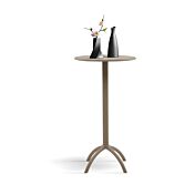 Tavolino rotondo alto 60 x 60 da esterno, color tortora