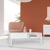 tavolino bianco 2 cassetti