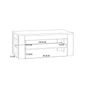 tavolino con ripiano