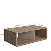 Tavolino moderno Ankara rovere