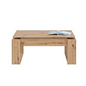 Tavolino da caffè estraibile, finitura Rovere nodi