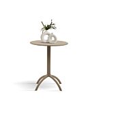 Tavolino rotondo 60 x 60 da esterno, color tortora