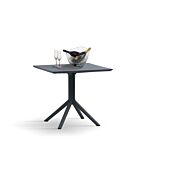Tavolino quadrato 80 x 80 da esterno, color grigio antracite