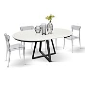 tavolo bianco frassinato rotondo