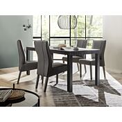 Tavolo di design, stile moderno, nero frassinato 189x88 cm