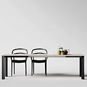 tavolo allungabile gambe nere