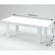 Tavolo moderno allungabile in finitura Ardesia