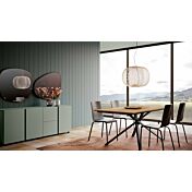 Sala completa composta da madia 3 ante 2 cassetti e tavolo L.160 allungabile 