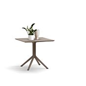 Tavolino quadrato 80 x 80 da esterno, color tortora