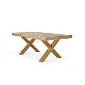 Tavolo allungabile in legno, finitura rovere consumato