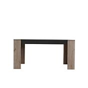 Tavolo moderno Rovere grigio e Nero