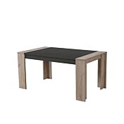 Tavolo moderno Rovere grigio e Nero