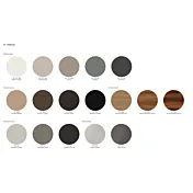 Tavolo tondo di design con struttura in finitura antracite