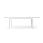 Tavolo allungabile moderno, in legno, bianco frassinato