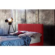 Letto matrimoniale Margherita con contenitore, disponibile in 70 finiture, Made in Italy