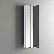 Bagno di design sospeso Bianco, Beige con specchio inclinabile