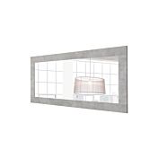 Specchiera rettangolare L.170 in finitura cemento