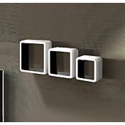 3 Vani a giorno in finitura bianco e nero