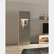 Sala completa moderna Grigio grafite e Rovere in promozione