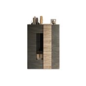 Vetrina moderna, 2 ante, Titanio e Kadiz