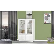 Vetrina di design bianca laccata lucida