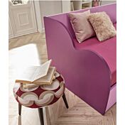 Divano letto Air Moretti Compact con contenitore, finitura Lampone e Lilla