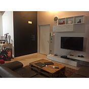 ACQUISTA ANCHE TU Parete attrezzata con apertura push pull e chiusure rallentate, Olmo e Cemento