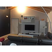 ACQUISTA ANCHE TU Parete attrezzata con apertura push pull e chiusure rallentate, Olmo e Cemento