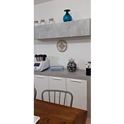 Credenza Bianco opaco con 3 ante cemento Zenzero Shop