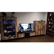 Soggiorno stile industry completo, Nero e Pero