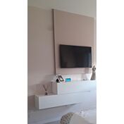 Convenienti 2 Ribalte sospese, bianco lucido, made in Italy