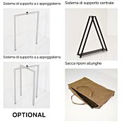 Consolle allungabile elegante, finitura Pietra