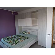 Conveniente Letto matrimoniale in legno grigio della collezione Like