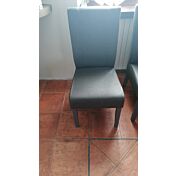 2 Sedie moderne in ecopelle Grigio